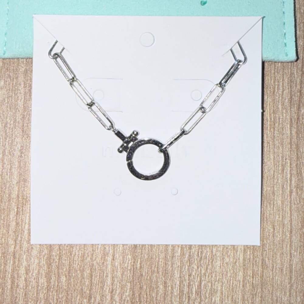 mint&lily Paperclip Bracelet - Silver / 6.5"